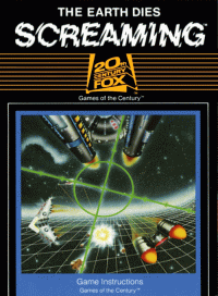 Earth Dies Screaming Atari 2600 US box art